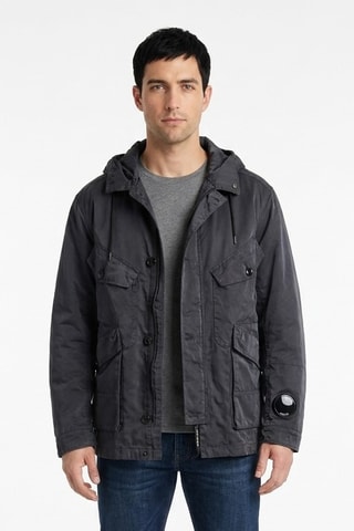 Chaqueta con capucha - Gris
