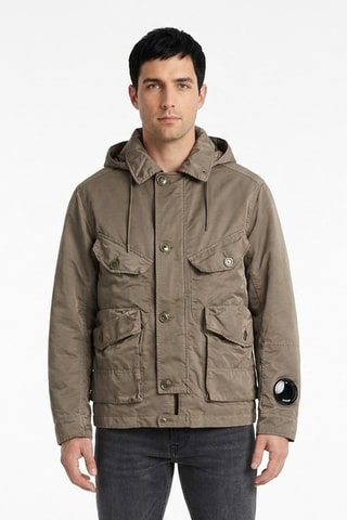 Chaqueta con capucha - Beige