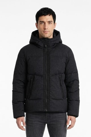 Anorak con capucha - Negro