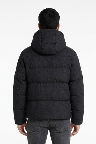 Anorak con capucha - Negro
