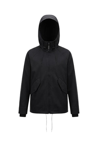Chaqueta con capucha - Negro
