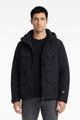 Chaqueta con capucha - Negro