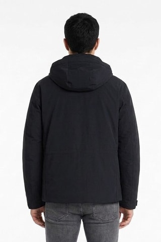 Chaqueta con capucha - Negro