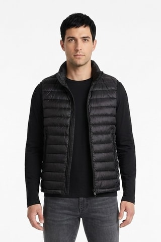 Chaleco con capucha - Negro