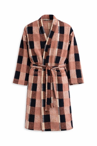 Peignoir  - Escapade A Aberdeen -  Beige et noir