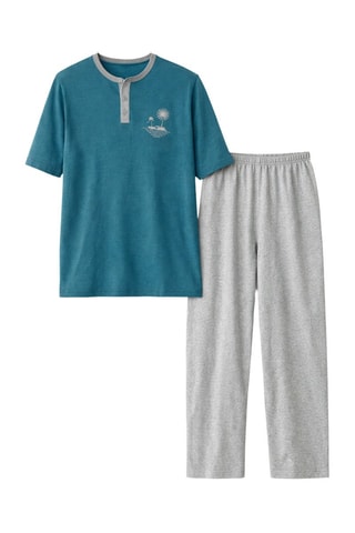 Pyjama Jungle Fantastique - Bleu-gris et noir