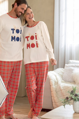 T-shirt de pyjama Toujours Ensemble - Ecru