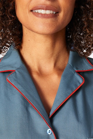 Chemise de pyjama Félin Filou - Bleu