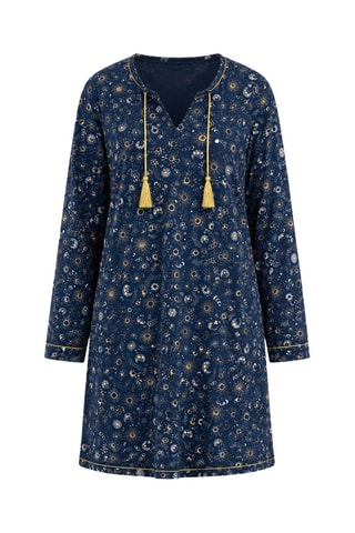 Chemise de nuit Rêve Céleste - Bleu foncé