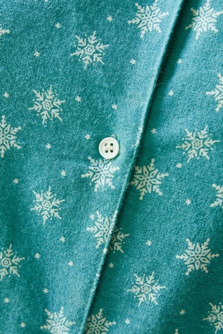 Chemise de nuit Sommets Enneigés - Turquoise