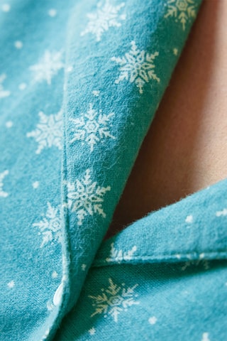 Chemise de nuit Sommets Enneigés - Turquoise