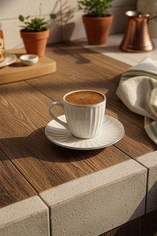 Service à café en porcelaine - 6 personnes