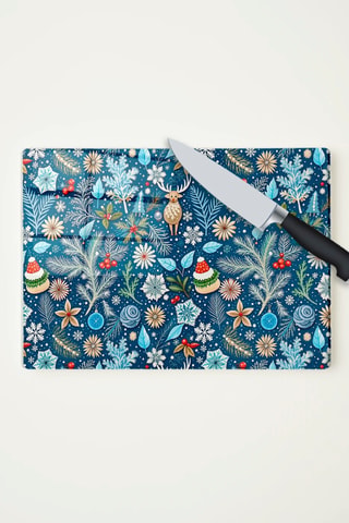 Planche à découper en verre trempé - 25 x 35 cm
