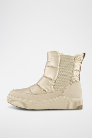 Stivaletti imbottiti in pelle - Beige
