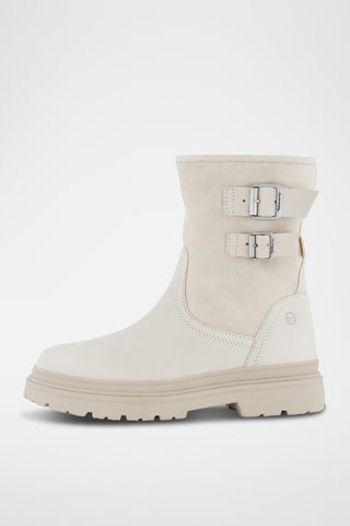Stivaletti in pelle scamosciata - Beige