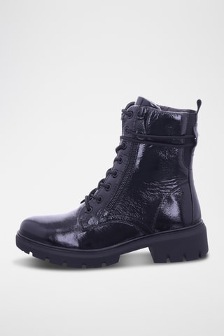 Bottines en cuir verni - Noir