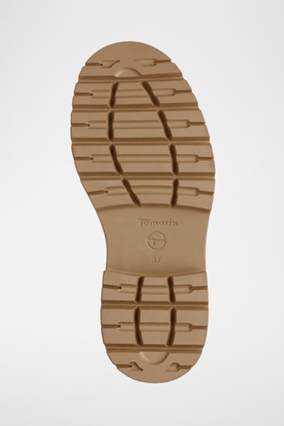 Stivaletti platform in pelle scamosciata - Beige