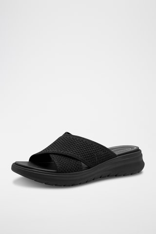 Mules en cuir - Noir