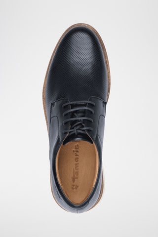 Stringate in pelle - Blu