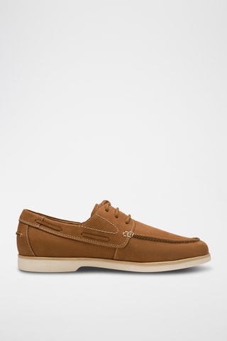 Scarpe da barca in pelle scamosciata - Beige