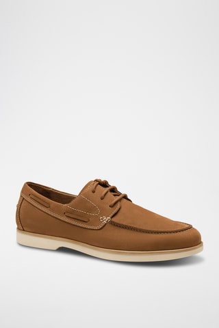 Scarpe da barca in pelle scamosciata - Beige