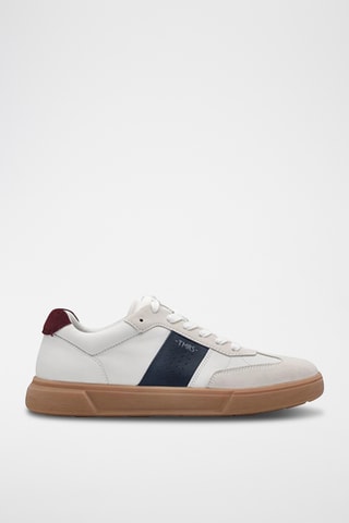 Sneakers in pelle - Bianco e navy