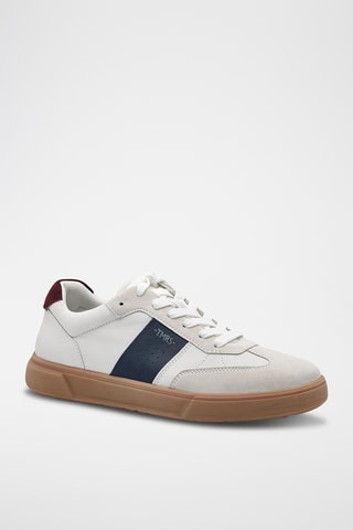 Sneakers in pelle - Bianco e navy