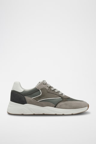 Sneakers in pelle scamosciata - Verde