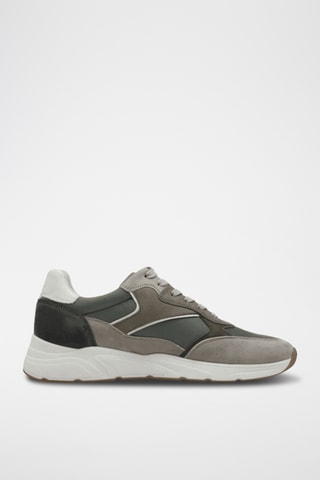 Sneakers in pelle scamosciata - Verde