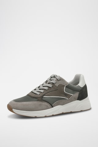 Sneakers in pelle scamosciata - Verde