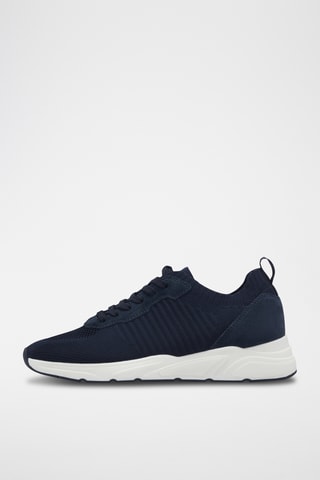 Sneakers in pelle scamosciata - Navy