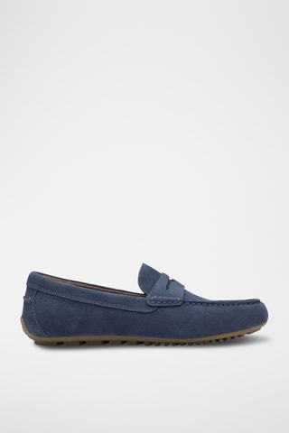 Mocassini in pelle scamosciata - Blu