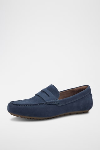 Mocassini in pelle scamosciata - Blu