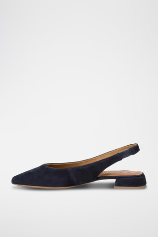 Escarpins en nubuck - Bleu nuit