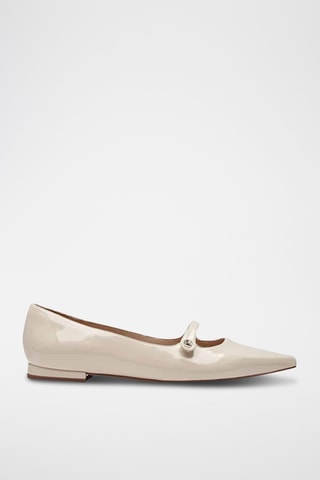 Ballerine in vernice - Beige