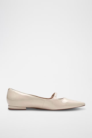 Ballerine in vernice - Beige