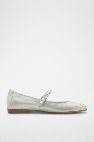 Babies en cuir - Argenté