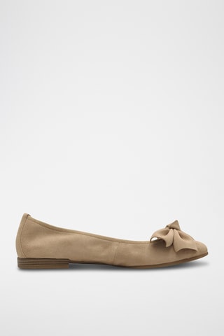 Ballerine in pelle scamosciata - Marrone