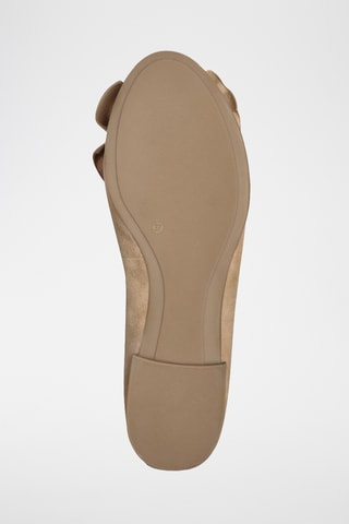 Ballerine in pelle scamosciata - Marrone