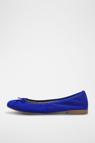 Ballerine in pelle scamosciata - Blu
