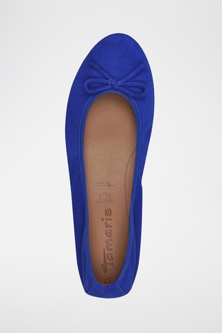 Ballerine in pelle scamosciata - Blu