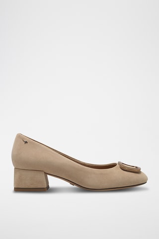 Ballerine in pelle scamosciata - Marrone