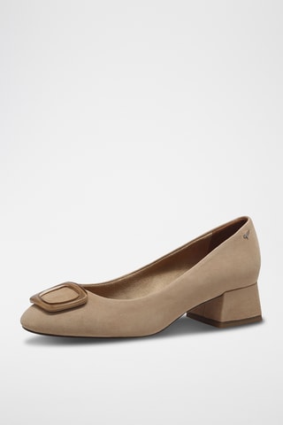 Ballerine in pelle scamosciata - Marrone
