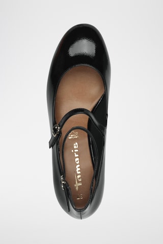 Babies à talons vernis - Noir