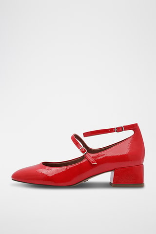 Scarpe baby con tacco in vernice - Rosso