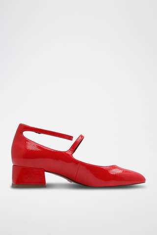 Scarpe baby con tacco in vernice - Rosso