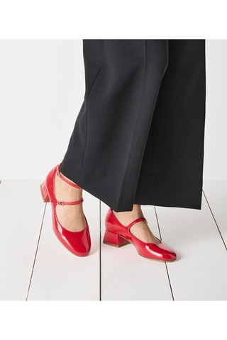 Scarpe baby con tacco in vernice - Rosso