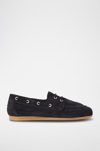 Scarpe da barca in pelle scamosciata - Navy