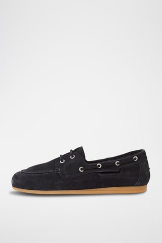 Scarpe da barca in pelle scamosciata - Navy