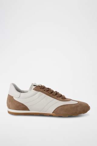 Sneakers in pelle - Marrone